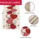 thumbnail image 3 of Camino de mesa con botones en forma de corazón para San Valentín, decoración de mesa de comedor de cocina de temporada para fiestas en interiores y hogares., 3 of 5