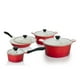 thumbnail image 1 of Batería De Cocina Ollas 10 Piezas Cerámica Simply Red, 1 of 3