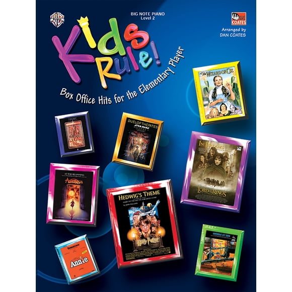 Alfred Music – Kids Rule! Éxitos de Taquilla para Piano de Notas Grandes