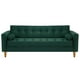 thumbnail image 1 of Sofa Retro 3cg Felpa 04 Verde Botella, 1 of 6