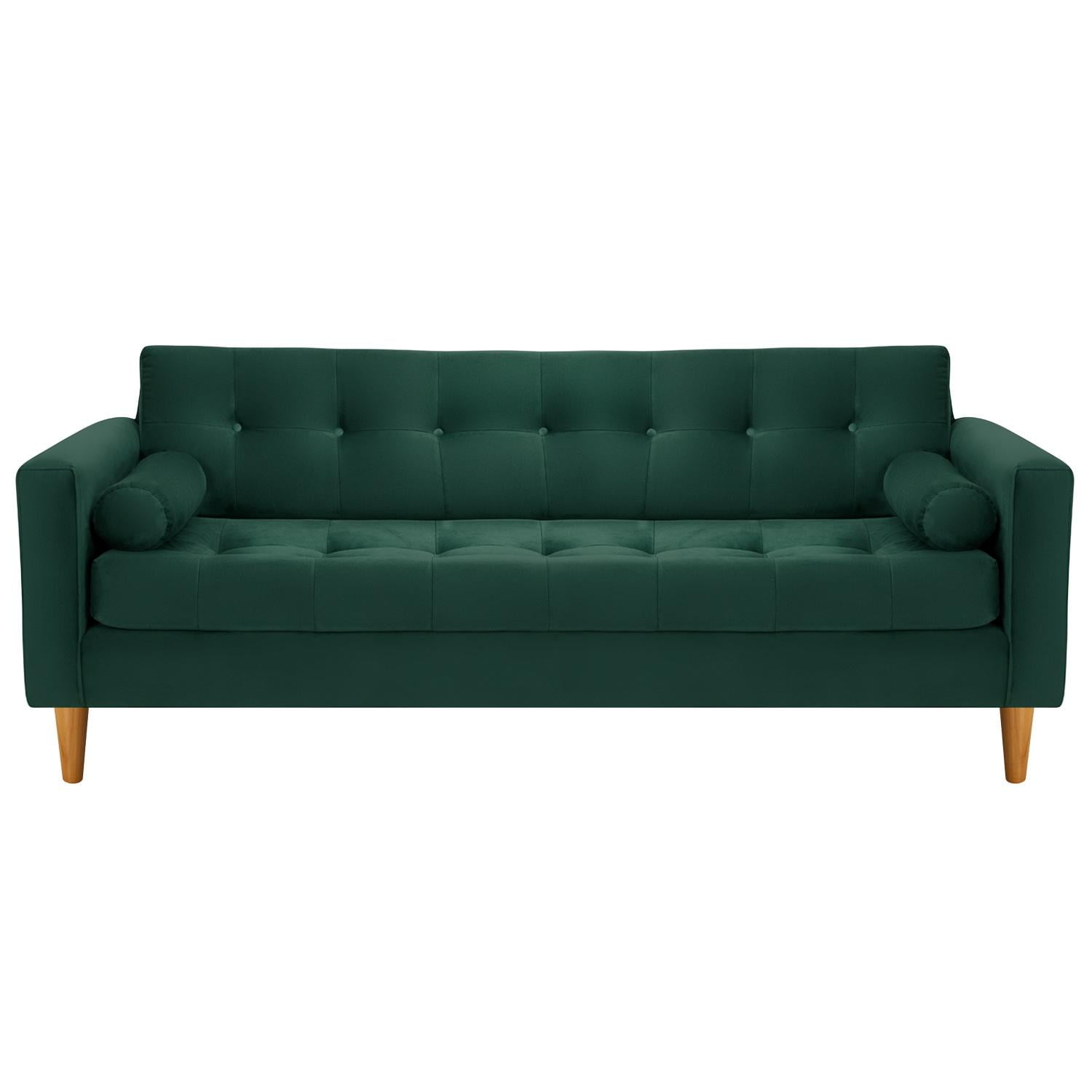 Bodevir - Sofa Retro 3cg Felpa 04 Verde Botella