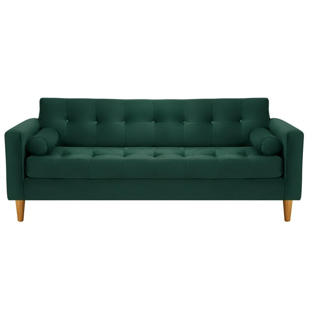 Sofa Retro 3cg Felpa 04 Verde Botella