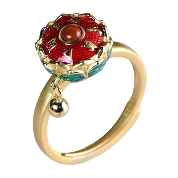 Anillo Magideal Creativo Giratorio Ajustable Estilo D Mujer