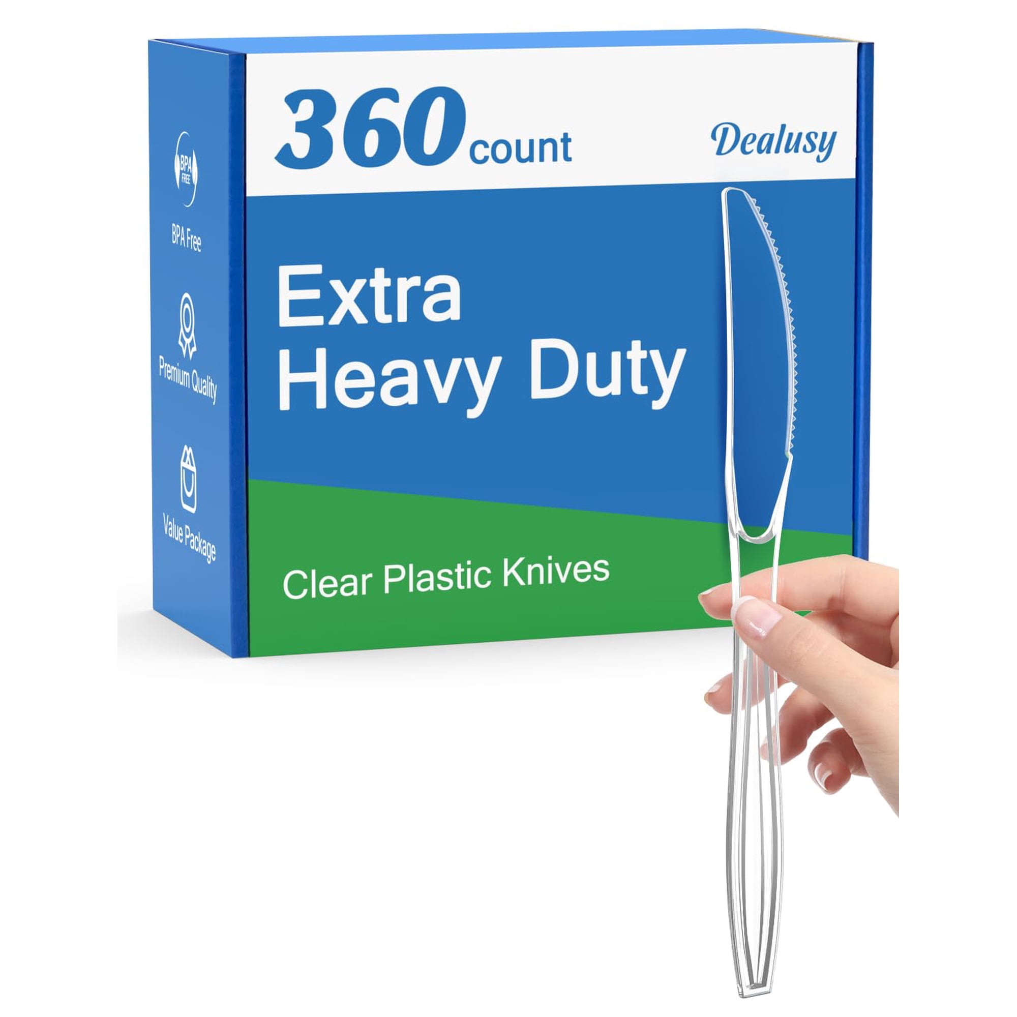 Cuchillos Desechables De Plástico Dealusy 360 Unidades Sin Bpa