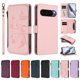 thumbnail image 3 of Funda Cartera Mariposa para [Google Pixel 9 Pro XL] con Soporte y Cremallera Rosa, 3 of 6