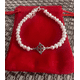 thumbnail image 2 of Pulsera nudo brujas plata fina con perlas, 2 of 3