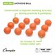 thumbnail image 3 of Pelotas de lacrosse Champion Sports naranja - paquete de 12, 3 of 9