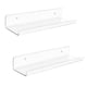 thumbnail image 5 of Estantes De Pared Flotantes De Acrílico De 2 Piezas Estantes De Repisa De Pared Modernos Para Dormitorio Transparente, 5 of 5