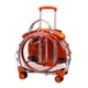 thumbnail image 1 of Pet Carrier Outing Backpack Trolley Case Para Travel Puppy Cat Bag Bubble Box Orange, 1 of 5