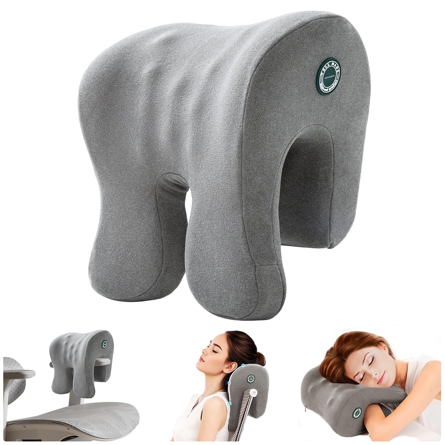 Almohada Viscoelástica Con Soporte Para Cuello Para Silla De Oficina Moonyooy