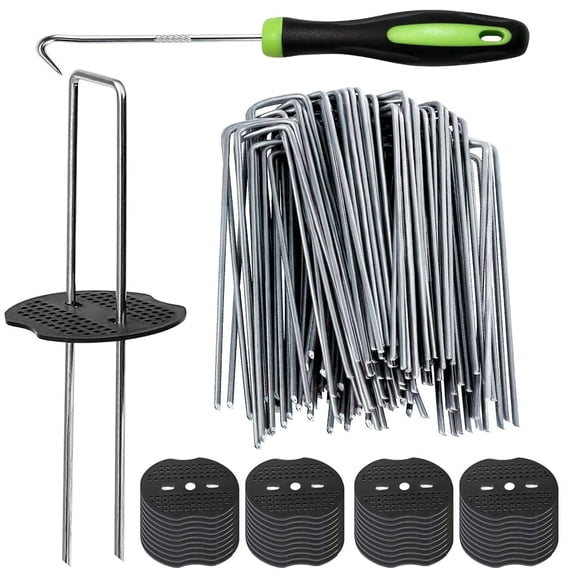 Estacas de Jardín Bakulyor 15 cm Calibre 11 en U Kit de 50 Piezas