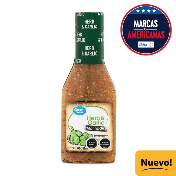 Salsa Para Marinar Sabor Ajo Y Hierbas, 362 ml