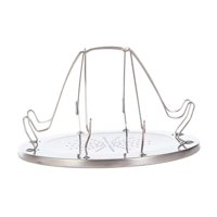 Magideal - Estante De Tostadora Para Acampar Para 4 Rebanadas Cocinando A La Parrilla Al Aire Libre Cocina Práctica Bandeja Tostadora De Pan Para La Reunión Para