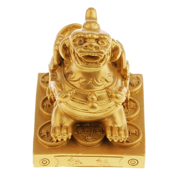 Figura Pi Xiu Feng Shui Para Atraer Riqueza Decoración Del Hogar Oro