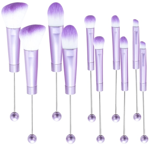 Brochas de Maquillaje AllGemDiy 10 piezas Kit DIY con Cuentas
