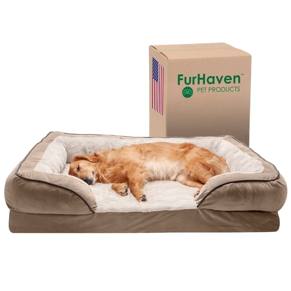 Cama de gel refrescante para perros Furhaven para perros grandes de hasta 43 kg