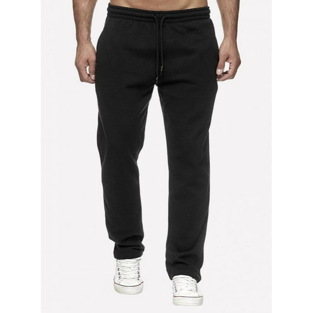 PANTALON DE BUZO CLASICO NEGRO ESENCIAL
