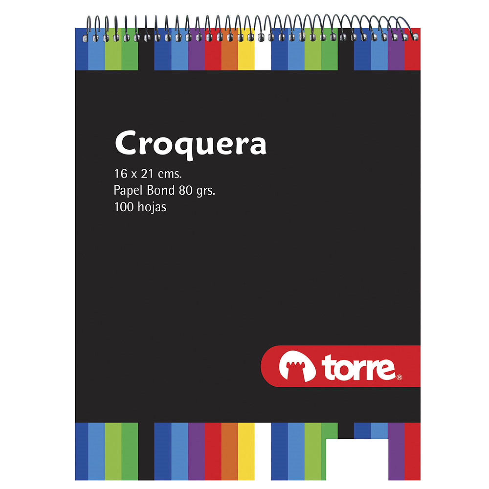 Croquera 16 X 21 Cm 100 Hojas 1 Un Torre