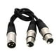 thumbnail image 2 of Divisor XLR Hembra A Doble Macho Y Cable De Micrófono Balanceado De Audio De 3 Pines, 2 of 3