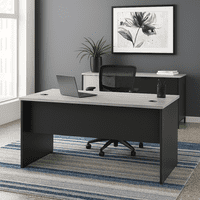 Muebles Santa Ana - Escritorio Recto 160 Esr160 Maple Con Gris