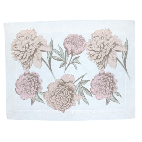 Tuyo Print - Set 4 Individuales Velo Organza Gardenia