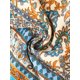 thumbnail image 5 of INSPIRE CHIC Falda Maxi de Verano para Mujer con Cintura Alta Elástica, Volantes, Estampado Floral Bohemio, Línea A, Bolsillos, Talla XL, Beige, 5 of 6