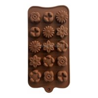 Genérico - Moldes De Chocolate Moldes Chocolate Silicona 5 Flores