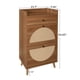 thumbnail image 3 of Rattan, Allen 2 Door 1 Drawer Cabinet, Shoe Rack, Double Layer, Suitable for Entrance, 3 of 3