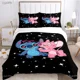 thumbnail image 1 of Stitch Cartoon Cut All Season Duvet Cover Comforter Bedding Set Soft Quilt Cover and Pillowcases Single/Double/Queen/ Bed Sheets, 1 of 5