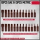 thumbnail image 3 of Premium 25-Piece Allen Key Drill Bit Set, Durable Allen Wrench, 3 of 3