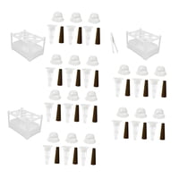 Magideal - 3 Piezas Kit De Cultivo Hidropónico De Jardinería Recipiente Para Germinación Caja De Cultivo Sin Suelo Material Pp Adecuado Para Balcón Ofic 3 Juegos