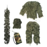 Ioensy - Niños Ghillie Traje Disfraz Combate Para Wargame Fotografía Bosque Verde 140 ~ 160 Cm