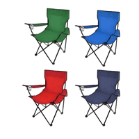 Genérico - Pack X4 Silla Camping Plegable Picnic Playa Colores Surtidos