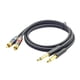thumbnail image 3 of Doble 6,5 Mm 6,35 Mm A Doble Cable De Interconexión De Cable De Audio RCA Para Cine En Casa, 3 of 5
