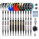 thumbnail image 1 of Juego de dardos ONE80 Soft Tip 16 g, paquete de 12 unidades con accesorios, 1 of 7