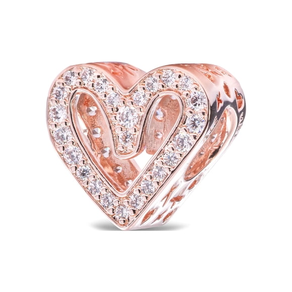 Charm Pandora Sparkling Freehand Heart
