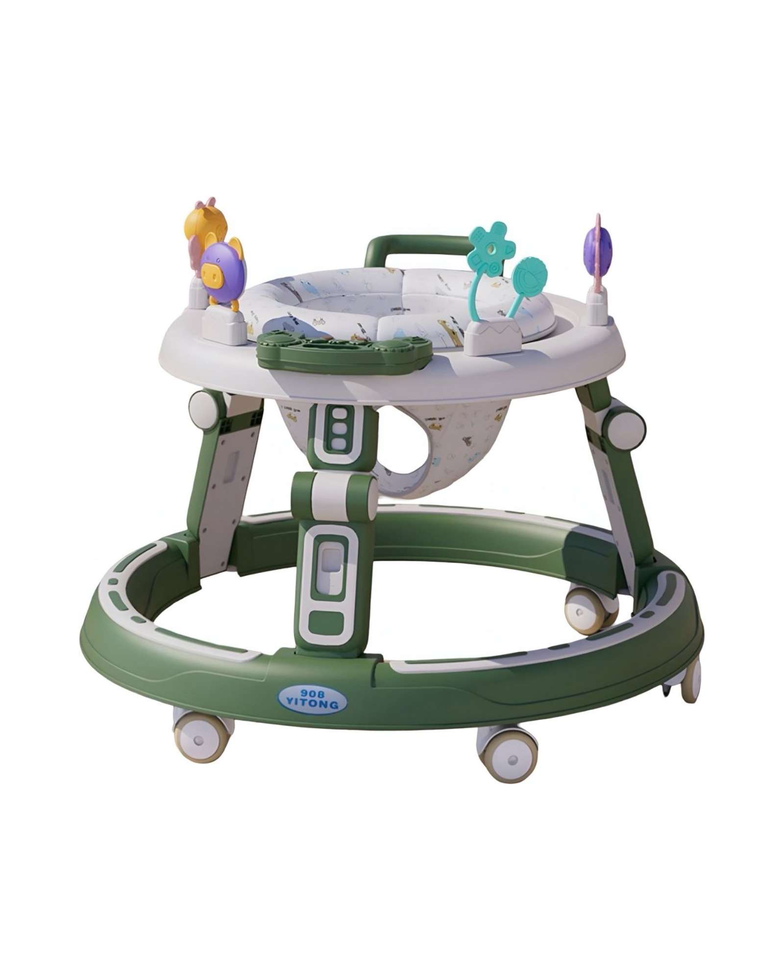 Kylien - Caminadora Andador Para Bebes Primeros Pasos 3 En 1 Verde