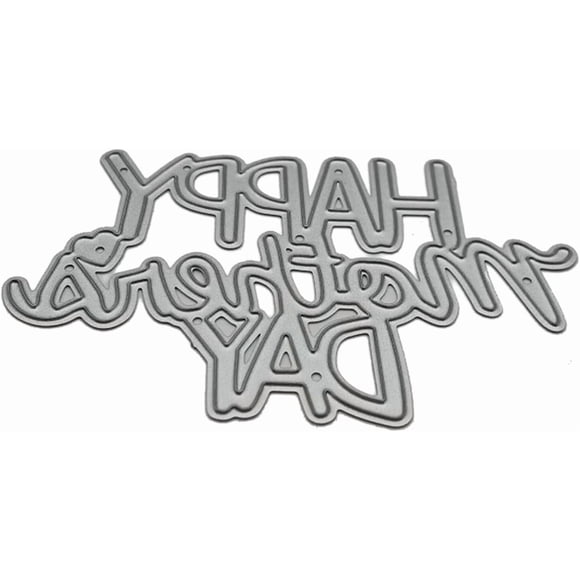 Troqueles de corte de metal YuanHolumid plantilla Feliz Día de la Madre
