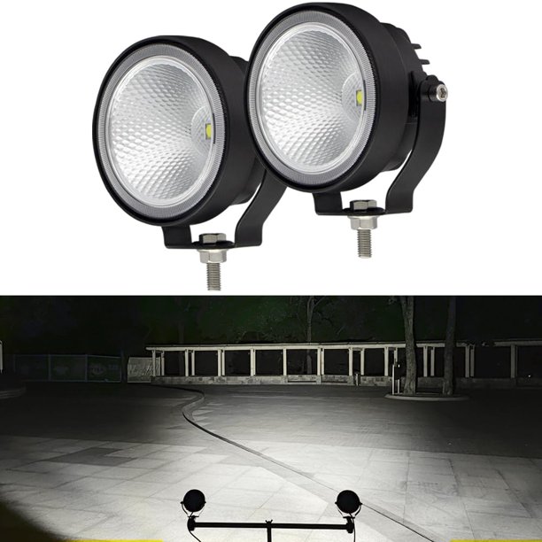 Faros antiniebla redondos LED para conducción todoterreno, 30 W, 6000 lm, 12-30 V, 4 pulgadas
