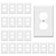 thumbnail image 1 of Placa de pared ENERLITES 12 cm x 8 cm blanca (paquete de 20), 1 of 7