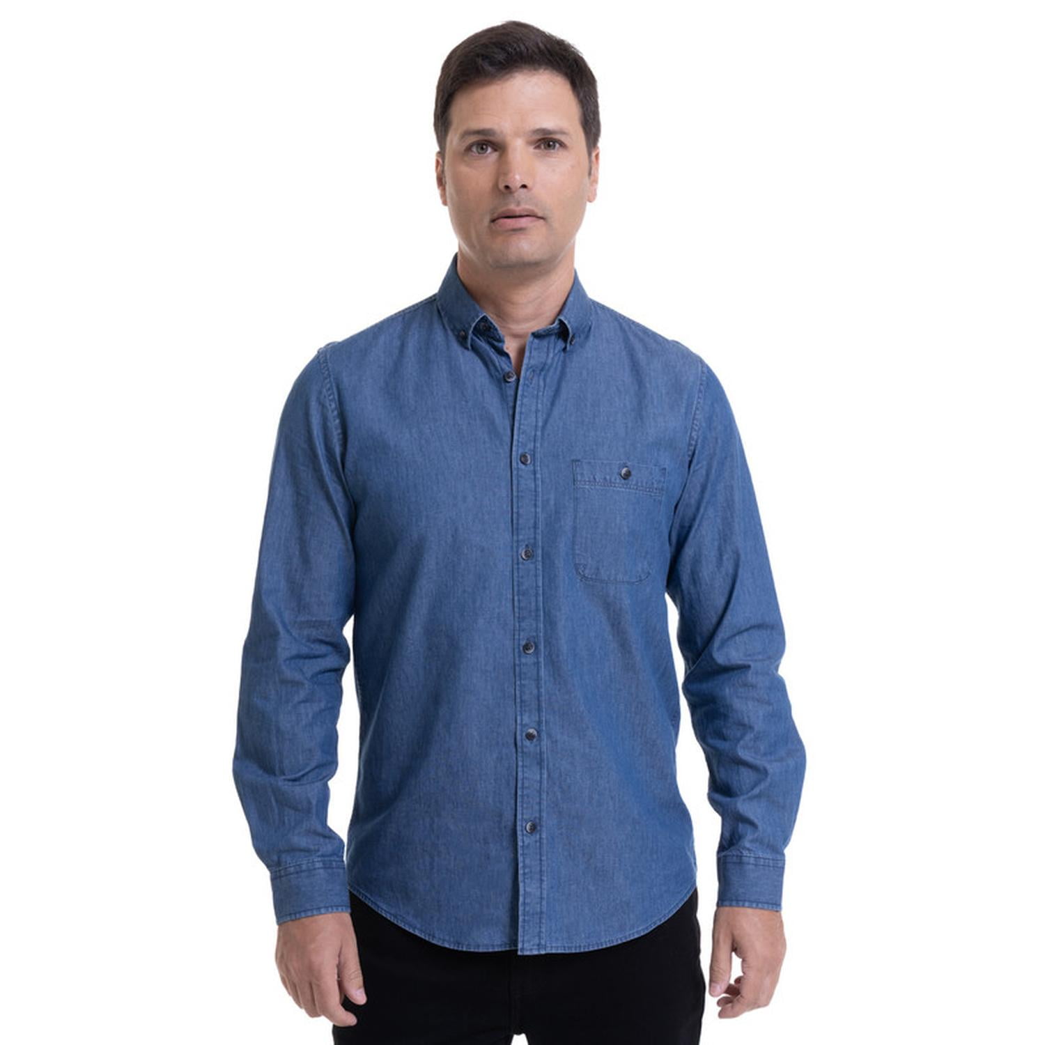 Kotting - Camisa Denim Azul Azul 3xl