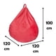 thumbnail image 2 of Pouf Pera Rojo Felpa 100x120x120 cm, 2 of 2