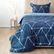 thumbnail image 1 of Plumón Estampado Deluxe Sherpa 1.5 Plazas / Triángulos Azules – Doral 170x 240 cm., 1 of 3