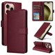 thumbnail image 1 of Funda Cartera para iPhone 16 Pro con Tarjetero, Soporte y Cordón - Protección Rojo, 1 of 6