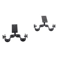 Metalhsa - Pack 2 Unidades Soporte Doble Techo De Metal Negro 19/19 Mm