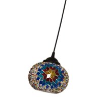 Magideal - Lámpara Colgante Turca De Estilo, Candelabro De Costumbres Étnicas Hecho A Mano, Accesorio De Iluminación Para Sala De Exposición, Decoración De Bar , B B