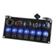 thumbnail image 4 of Panel De Enchufe De Cargador Panel De Enchufe De Salida USB Modificado Para Barcos RV Coches Azul, 4 of 5