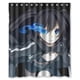 thumbnail image 1 of Cortina de ducha Black Rock Shooter, juego de cortina de baño con ganchos, tamaño 60 x 72 pulgadas, 1 of 3