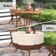 thumbnail image 2 of Funda para muebles de patio Tuyeho para mesa redonda 84 cm x 71 cm, beige, 2 of 7