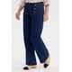 thumbnail image 2 of Jeans Mujer Flare Botones Delantero Azul Oscuro, 2 of 4